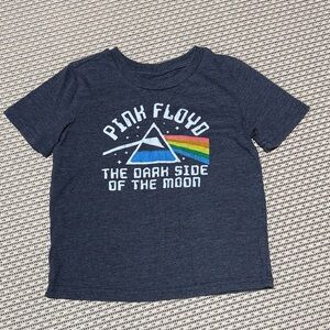 5T Pink Floyd Kids Dark Gray Tee with Rainbow Graphic